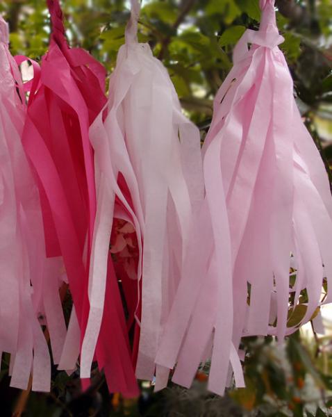 Quality Tissue Paper Tassel Garland Kit - Pink Party for sale
