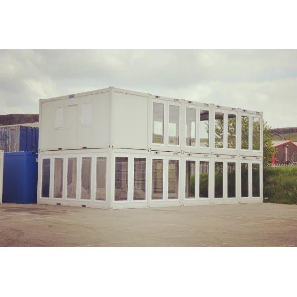 Advanced Custom Container House , Blue Portable Container House With Bathroom
