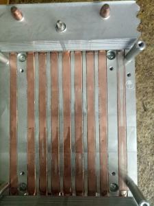 China Anodized Copper Aluminum Fin Copper Tubes Copper pipe Heat Sink 80W-200W on sale