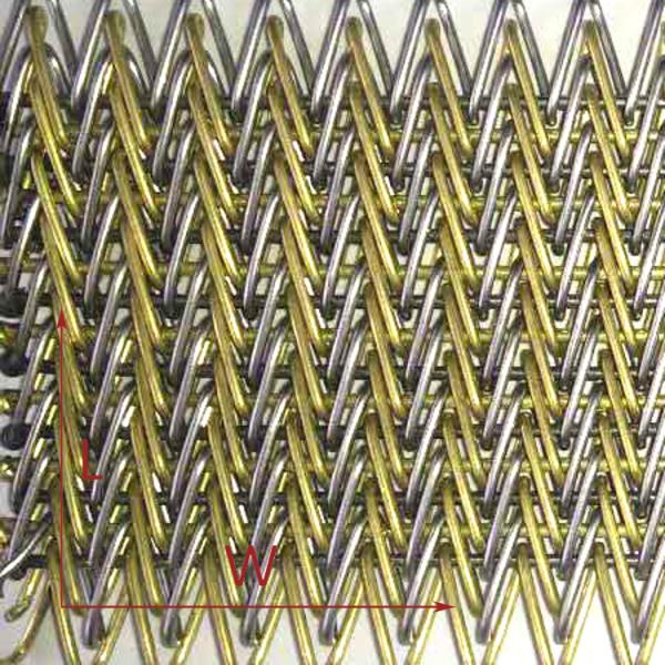 36m Electroplated Spiral Wire Mesh 8.9kgs/m2 With Core Components