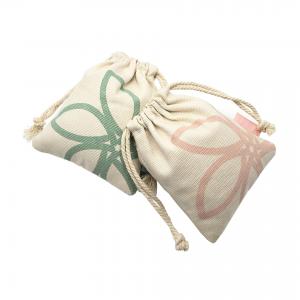 China Muslin Calico Canvas String Bag Small Custom Organic Cotton Drawstring Bags Fabric Drawstring Gift Bags wholesale