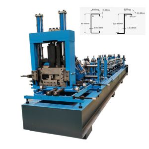Buy cheap CZ Purlin roll forming machine automatic C purlin forming machine Z steel frame from wholesalers