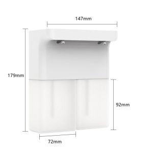 OEM Kitchen Soap Dispenser Touchless 2x300ML 1200mAh White Sensor