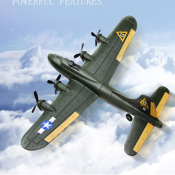 State of Assembly Ready-to-Go Foam Glider Toy Gift Toys Fx-817 Aircraft Model B17 Bomber Outdoor Remote Control Fixed-wing