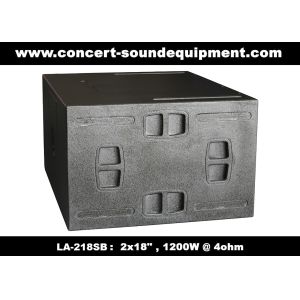 Line Array Sound System / 2x18" Horn Loaded 4ohm 1200W Subwoofer For Concert And