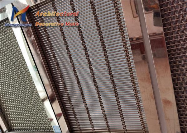 SS201 Decorative Wire Mesh Panels 8m Hotel Window Shade