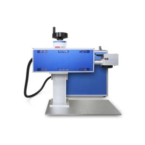 China Metal CO2 Fiber Laser Marking Machine 30W 50W Desktop Laser Marker on sale