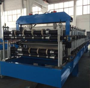 China Double Layer Sheet Metal Forming Equipment , Metal Roofing Roll Forming Machine Manual Decoiler wholesale