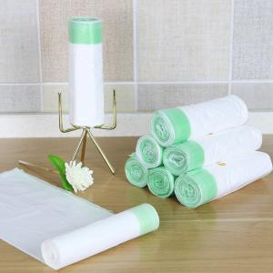 China HDPE LDPE Recycled Plastic Trash Bags Green Dustbin Polythene Roll wholesale