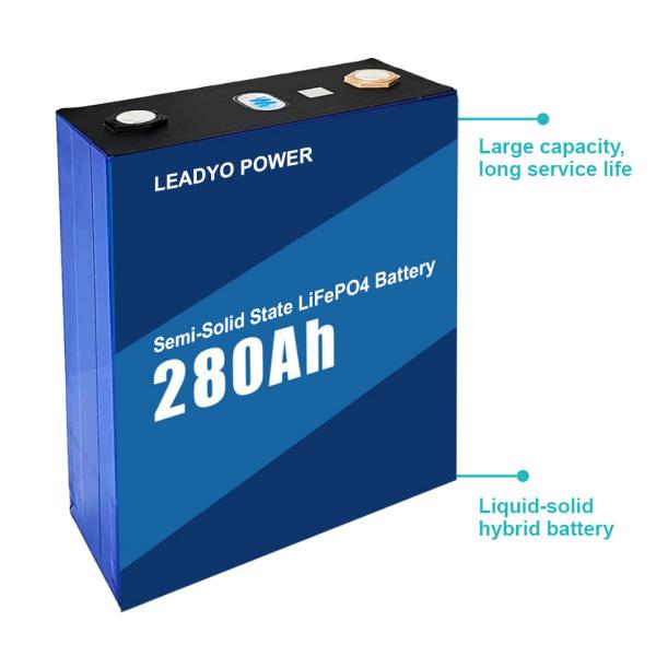 LiFePO4 Hybrid Semi Solid State 3.2V 314Ah 280Ah Lithium Priamatic Battery Cell & Pack