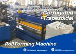 Dual-Layer Guide Pillar Roll Forming Machine For Trapezoidal And Corrugated Roof