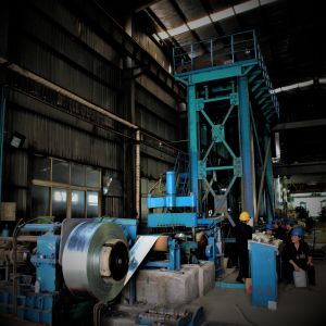 Buy cheap Continuous Vertical Galvanizing Line Process 0.14-2.6mm 550-1350mm Alloy Steel from wholesalers