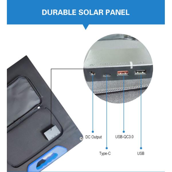 Mono Solar Energy Panel Folded Flexible 120W With Double Glass