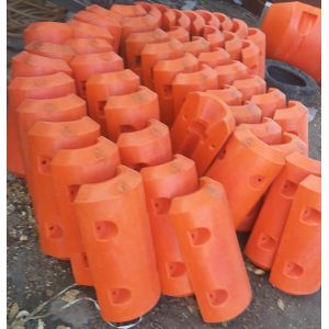Buy cheap Small size dredging yellow orange color bright color floaters for dredging from wholesalers