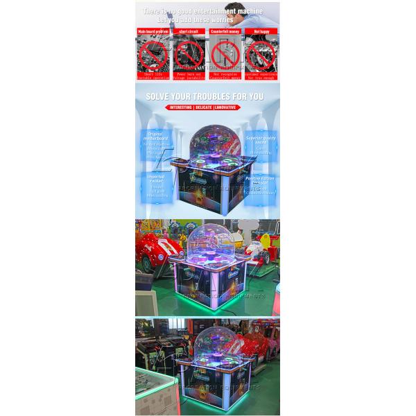 Star Catcher Coin Operated Amusement Arcade Catching Ball Game Machine Awarding Prize Ticket