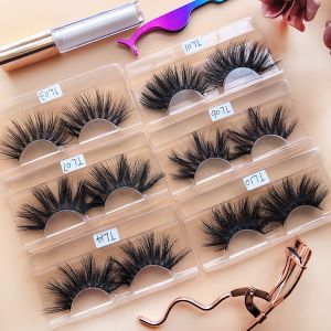 Buy cheap 6D Mink Black Natural False Eyelashes 8mm Cotton Stalk Hand Made from wholesalers