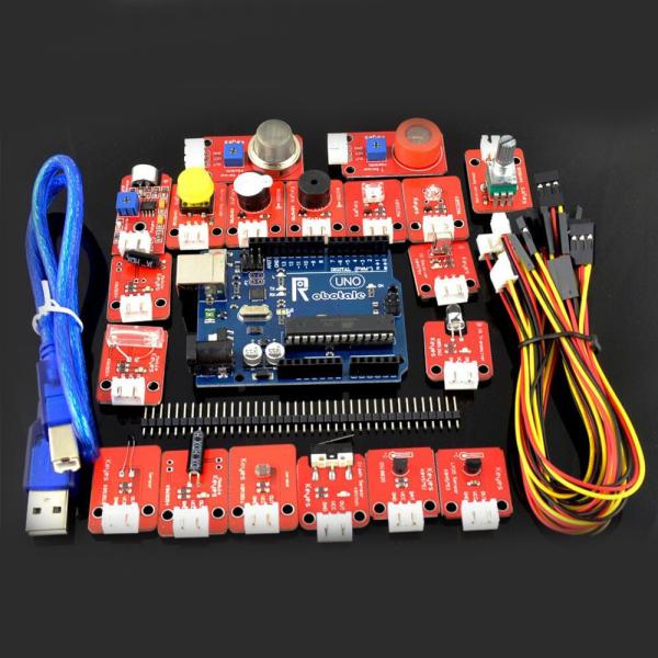UNO R3 Starter Kit for Arduino Sound IR Vibration LED Light Sensors Electronic