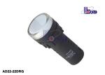 White Protected Led Indicator Lamp Push Button Switch Series Power Led Indicator