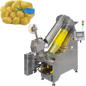China 5kg Mesh Bag Packaging Machine Automatic Fresh Fruit Net Bag Wrapping Clipping Labeling Machine wholesale
