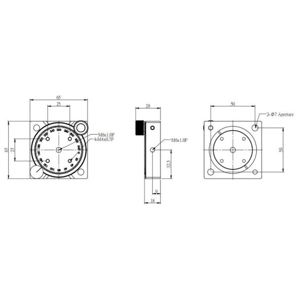 Optical Experiment Manual Rotation Stage