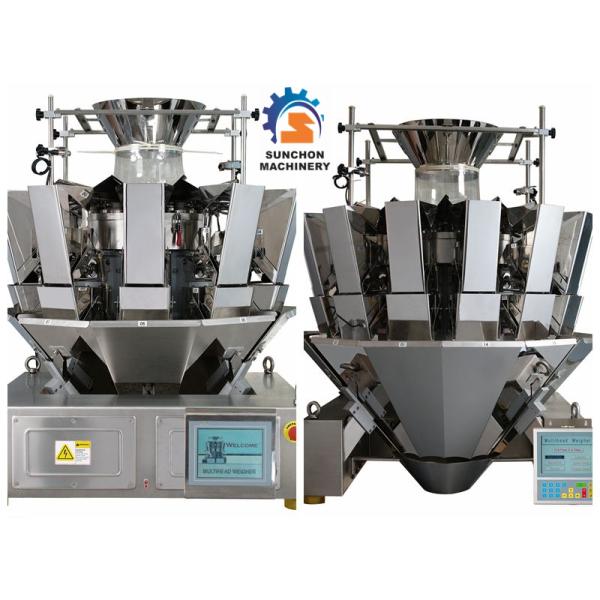 Pasta Macaroni Multihead Weighing Machine , CE Fully Automatic Packing Machine