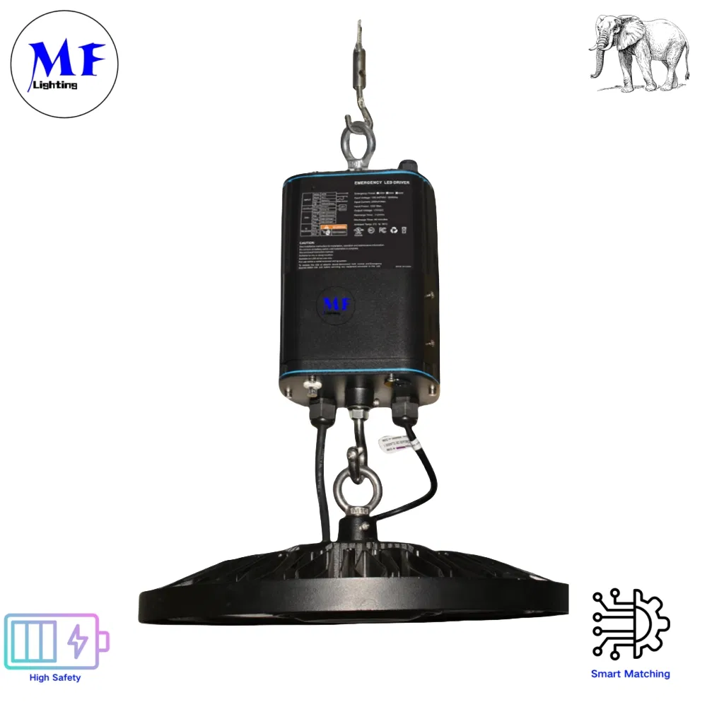 100-277VAC 25W 30W 40W IP66 Backup Ballast LED Emergency Driver For High Bay Light Triproof Light Down Light Ceiling Light Panel Light