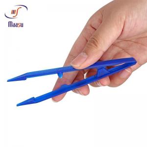 China Blue Plastic Disposable Tweezers 15.5cm Periodontal Tool wholesale