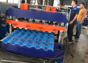 China Building Material Roof Panel Roll Forming Machine , Trapezoidal Profile Sheet Roofing Machine wholesale