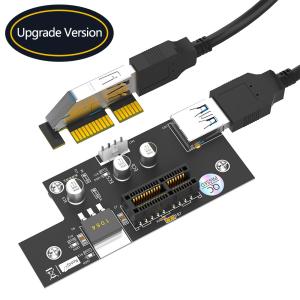 China GPU PCI Express 1X To 1X / 4x / 8x / X16 Riser Card Extender With Magnetic Foot Pads wholesale