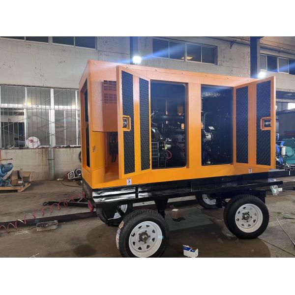 125KVA Mobile Trailer Diesel Generator Set with Deep Sea Module and Self Starting