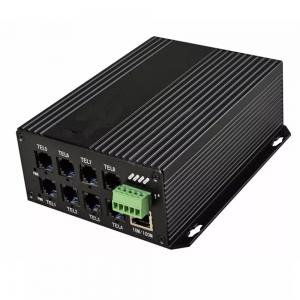 China 10/100M FC 20km Ethernet Media Converter with 8ch Phone 1ch Data RS232/485 wholesale