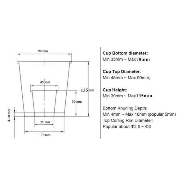 Multi Functional Paper Cup Making Machine For Making Paper Cups 2 ~16 OZ