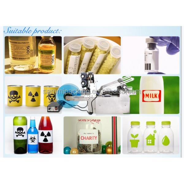 Semi Automatic Round Bottle Labeler, Labeling Machine with Production Date,batch Number Code Printing