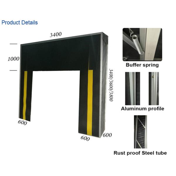 duty Steel Structure Inflatable Dock Shelter Customized High Portability 3400X3400Mm Adjustable Loading System