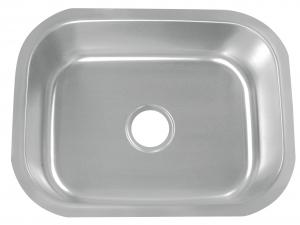 China Durable Single Bowl Kitchen Sink With Easy Cleaning 15 Mm Radius Curved Corners wholesale