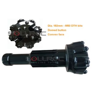 51/2" DTH Hammer Bits 140mm 152mm M50 Mission50 DTH Bit Rock Drill Bits