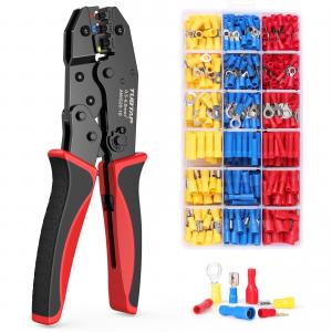 China Automotive Black Wire Crimper Set AWG 20-10 With Insulated Terminals wholesale