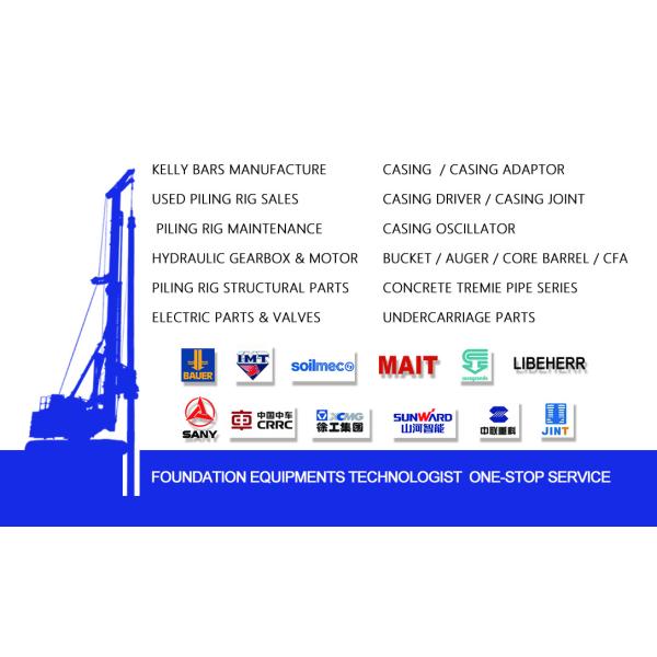 Bauer Soilmec Sany Liebherr Telescopic Kelly Bar Interlocking To Rotary Drilling Rig