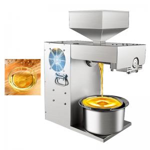 China Automatic Oil Press Machine Cold Machine Cold Olive Press Making Edible Oil Screw Pressing High Level 5-8 Kg/H 6 Grade Fire wholesale
