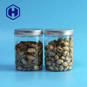 China 500ml Food Grade Round PET Mason Jar With Aluminum Lid on sale