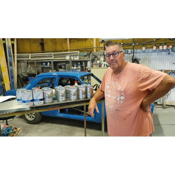 Good Leveling 2K Orange Red Metallic Automotive Paint Acrylic Liquid Coating Spray