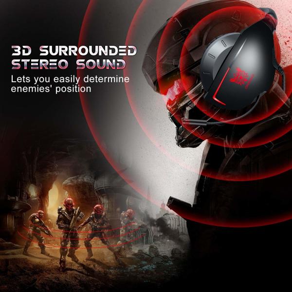 Dynamic Stereo Bass Sound 2.2m 100mA USB Gaming Headset