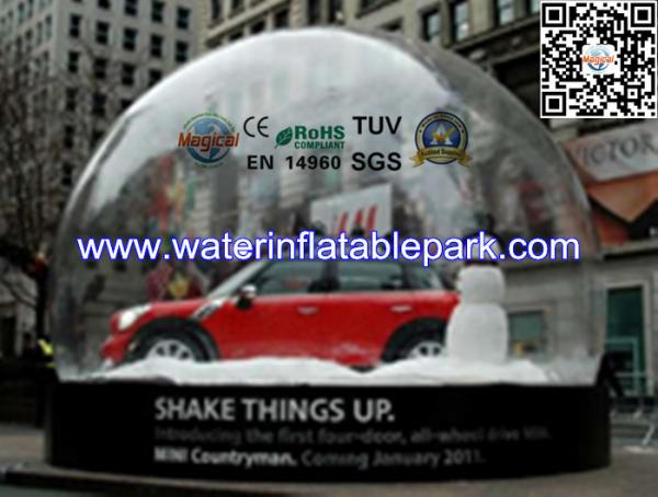 Quality Snow Globe Inflatable Bubble Tent Trade Show , Adverting Transparent Bubble Dome Tent for sale