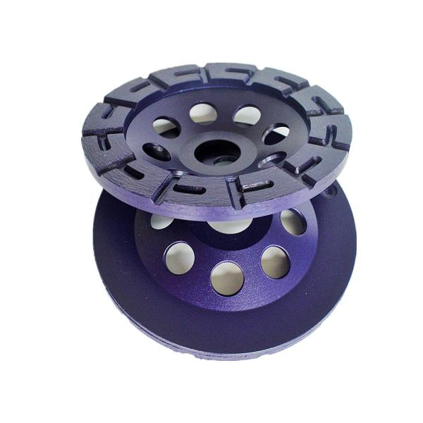 180mm Laser Welded Segmented Diamond Grinding Cup Wheel For Concrete , Stone, Building Material