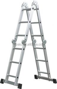 China Multifunctional Aluminum Step Ladder Clear Anodized Domestic Aluminium Ladder wholesale