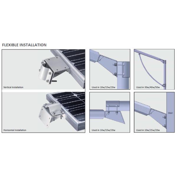 installation 3-8m height motion sensor LED solar street lights all in one with night sensor for smart road lighting