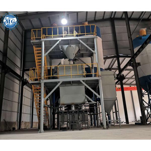Customized Color 10-30T per hour Tile Adhesive Making Machine for cement sand mixing and packing