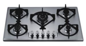 China 5 Burner Gas Cooker Hob , Five Burner Gas Hob With Flame Failure Safety Device on sale