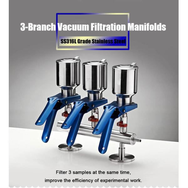Multiple Vacuum Filtration System Cleaner With Branch Funnel Manifolds Vacuum Filtration For Lab