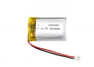 China Customized 902030 3.7V 500mAh Lipo battery 1 cell Lithium polymer battery on sale